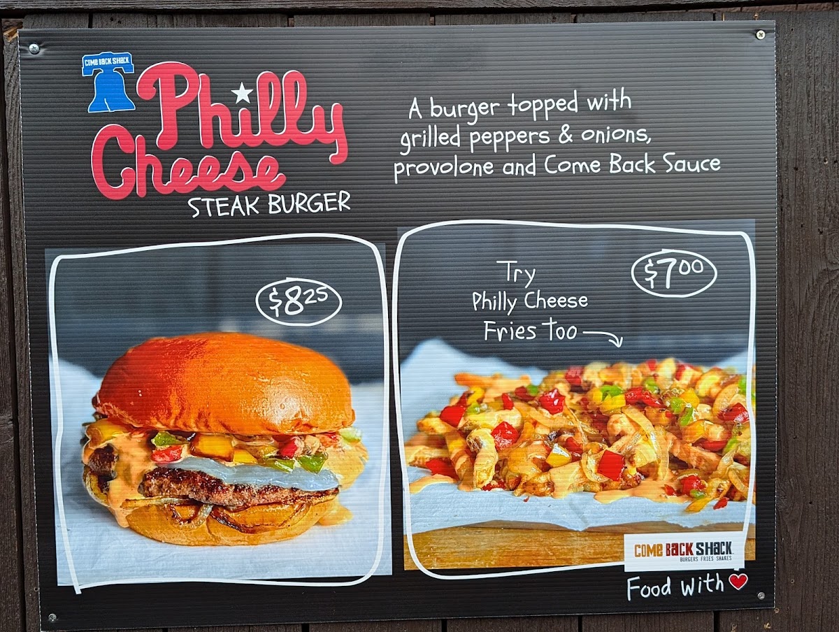 Come Back Shack Menu - Image 2