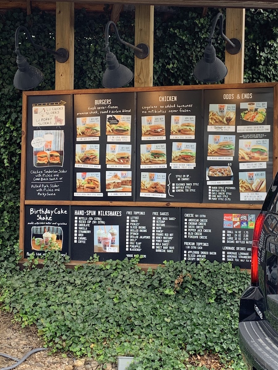 Come Back Shack Menu - Image 5